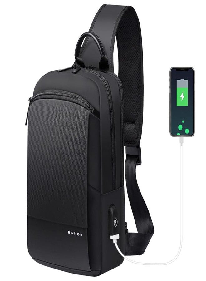 ONCARNIVAL Sling Bag for Men Multifunctional Crossbody Bag, Waterproof, Usb Port, - Image 1